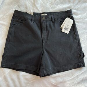 Wonderly High-Rise Carpenter Shorts Women’s Size 10 Ansel Gray NWT